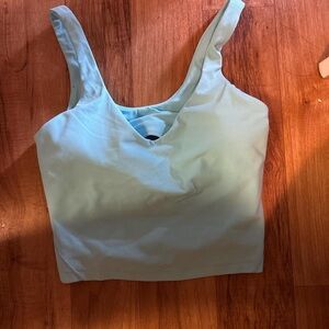 Women's Light Blue Sleeveless Top
